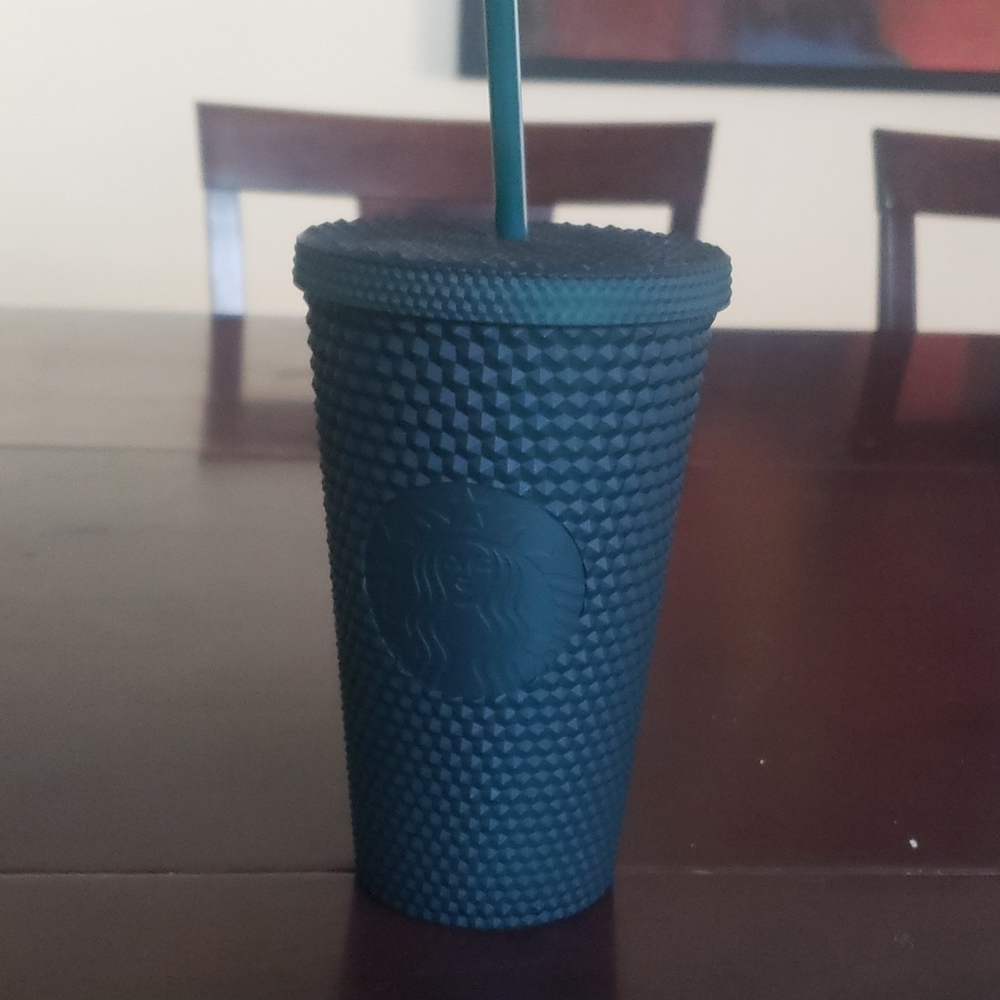 Starbucks hunter green studded tumbler - Picture 1 of 3